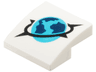 Slope, Curved 2 x 2 x 2/3 with Medium Azure, Dark Blue and Black Arctic Explorer Logo Pattern