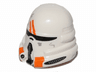 Minifigure, Headgear Helmet SW Airborne Clone Trooper with Orange Markings Pattern