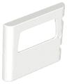 Duplo Door / Window Pane 1 x 4 x 3 with One Pane and Rounded Sides