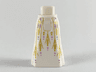Mini Doll Hips and Skirt Full Length with Gold Grain and Medium Lavender Berries Pattern - Thick Hinge
