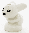 Bunny / Rabbit, Friends Style, Baby, Sitting with Black Eyes and Nose Pattern (Chili / Mini / Minu)