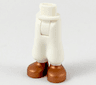 Mini Doll Hips and Trousers Baggy with Molded Copper Shoes Pattern - Thick Hinge