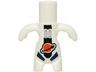 Body, Dreamzzz Creature / Dreamling with Black and Dark Blue Spacesuit with Reddish Orange Classic Space Logo Pattern