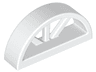 Window 1 x 4 x 1 2/3 with Spoked Rounded Top