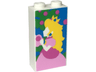Brick 1 x 2 x 3 with Bright Green Tree and Princess Peach with Yellow Hair and Crown, Bright Pink and Dark Pink Dress on Dark Azure Background Pattern
