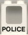 Window 1 x 2 x 2 Plane with 'POLICE' Pattern