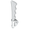 Minifigure, Weapon Sword, Cutlass Serrated with Skull Hand Guard