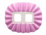 Minifigure Skirt Plastic, Ruffled (Ballerina Tutu) with Bright Pink Top, Silver Dots Pattern
