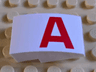 Slope, Curved 3 x 2 with Red 'A' Pattern