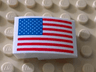 Slope, Curved 3 x 2 with United States Flag Pattern