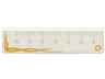 Tile 1 x 4 with Ruler with Gold Trim Pattern