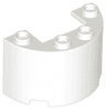Cylinder Half 2 x 4 x 2 with 1 x 2 Cutout