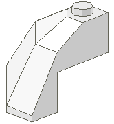 Wedge 3 x 3 x 2 Facet Top (Slope Corner)