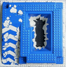 Baseplate, Raised 32 x 32 with Ramp and Pit with Ice Pattern