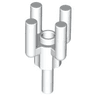 Bar 1.2L with Top Stud and 4 Bar Arms Up (Palm Tree Top)