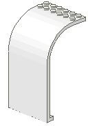 Panel 6 x 6 x 9 Curved Top