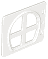 Duplo Door / Window Pane 1 x 4 x 3 with Four Panes Rounded