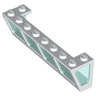 Window 2 x 8 x 2 Boat with Fixed Trans-Light Blue Glass