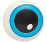 Plate, Round 2 x 2 with Rounded Bottom (Boat Stud) with Medium Azure Eye with Dark Azure Outline Pattern