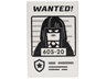 Tile 2 x 3 with Black 'WANTED!' and Minifigure with '605-20' Pattern
