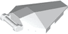 Windscreen 6 x 4 x 1 Hexagonal with Bar Handle