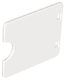 Duplo Door / Window Pane 1 x 4 x 3 with Semi Oval Cutout