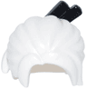 Minifigure, Hair Female Loose Bun with Black Chopsticks Pattern