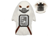 Minifigure, Head, Modified SW Gigoran with Molded Dark Bluish Gray Breathing Mask and Front Panel and Printed Dark Brown Belts Pattern