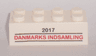 Brick 2 x 4 with '2017 DANMARKS INDSAMLING' Pattern