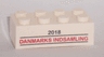 Brick 2 x 4 with '2018 DANMARKS INDSAMLING' Pattern