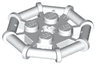 Plate, Modified 2 x 2 with Bar Frame Octagonal