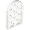 Pane for Window 1 x 2 x 2 2/3 Lattice Diamond with Rounded Top