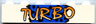 Brick 1 x 6 with Yellow 'TURBO' on Blue Background and Black Spots Pattern