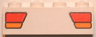 Brick 1 x 4 with Red and Orange Car Taillights Pattern