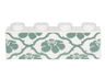 Brick 1 x 4 with Sand Green Flowers and Vines Wallpaper Pattern
