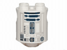 Brick, Round 2 x 2 x 2 Robot Body with Bottom Axle Holder (x Shape / + Orientation) with Light Bluish Gray and Dark Blue Lines and Droid Details Pattern (SW R2-D2 / R3-T2)
