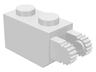 Hinge Brick 1 x 2 Locking with 2 Fingers Vertical End