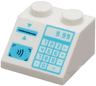 Slope 45 2 x 2 with Medium Azure Cash Register with '9.99', Keypad, Card Slot and Contactless Payment Pattern