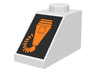 Slope 45 2 x 1 with Orange Microphone on Black Pattern