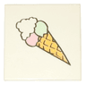 Tile 2 x 2 with Ice Cream Cone Pattern