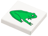 Tile 2 x 2 with Green Frog Pattern