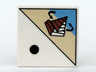 Tile 2 x 2 with 1 Black Dot and Pyramid Pattern