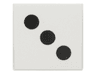 Tile 2 x 2 with 3 Black Dots Pattern
