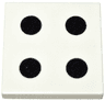 Tile 2 x 2 with 4 Black Dots Pattern