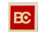 Tile 2 x 2 with BC Logo on Red Background Pattern