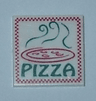 Tile 2 x 2 with Red and Green Pizza Takeout Box Pattern