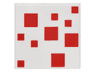 Tile 2 x 2 with Red Squares Pattern (Minecraft Cake)