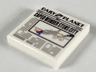 Tile 2 x 2 with Newspaper 'DAILY PLANET' and 'CAPED WONDER STUNS CITY' Pattern