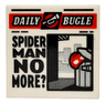 Tile 2 x 2 with Newspaper 'DAILY BUGLE' and 'SPIDER MAN NO MORE?' Pattern
