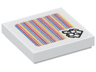 Tile 2 x 2 with Super Mario Scanner Code Professor E. Gadd Pattern (Sticker) - Set 71397